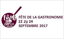 Participez à la fête de la gastronomie en septembre 2017